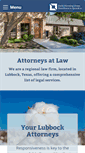 Mobile Screenshot of lubbocklawfirm.com